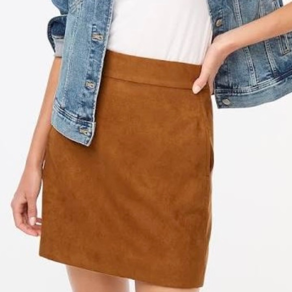 J. Crew Faux Suede Mini Skirt